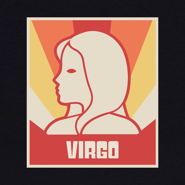 Virgo – Vintage Astrology Zodiac Sign by MeatMan